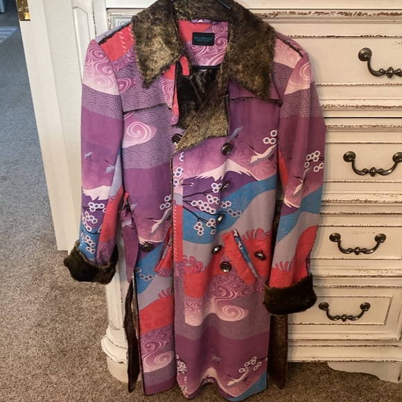 one of a kind custom Italy designer new condition beautiful colors jacket - Picture 2 of 8